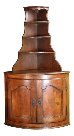Louis XV Style Walnut Corner Buffet