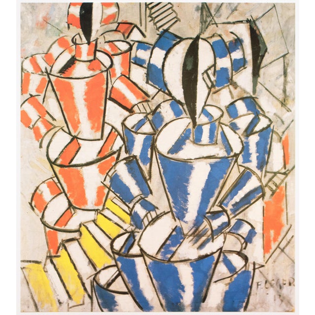 An excellent full-color print after the painting "The Staircase (1913)" by Fernand Leger. Published by New French Editions...