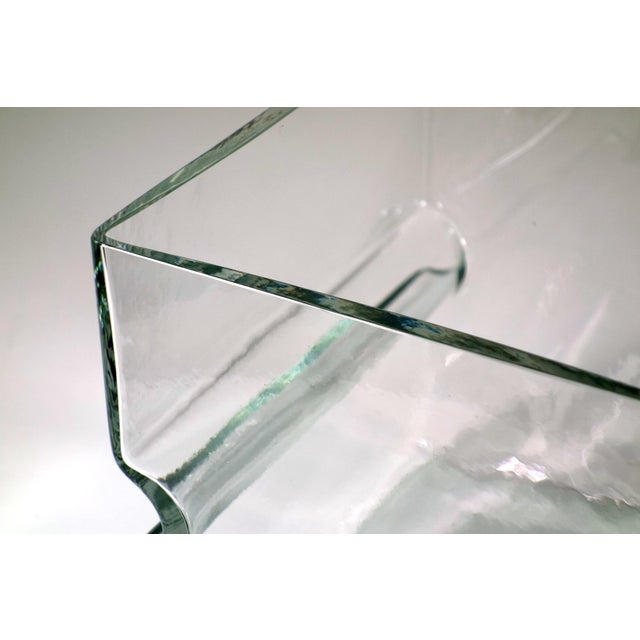 Space Age Italian Barbini Murano Glass Cube Vase, 1960s For Sale - Image 9 of 10
