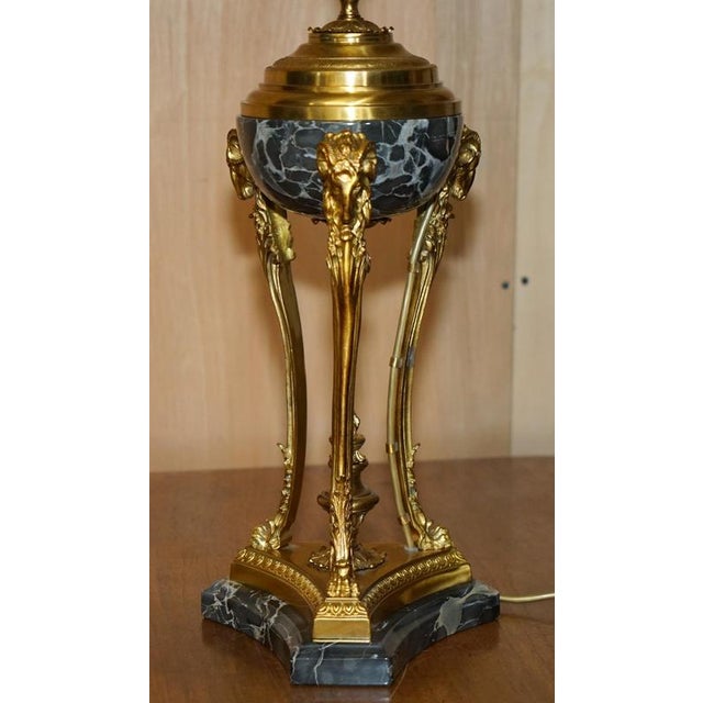 Table Lamp in Brass and Marble For Sale - Image 14 of 18