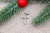 White Gold Cross Pendant with Diamonds, in Worn conditions. Designed 1920 to 1949