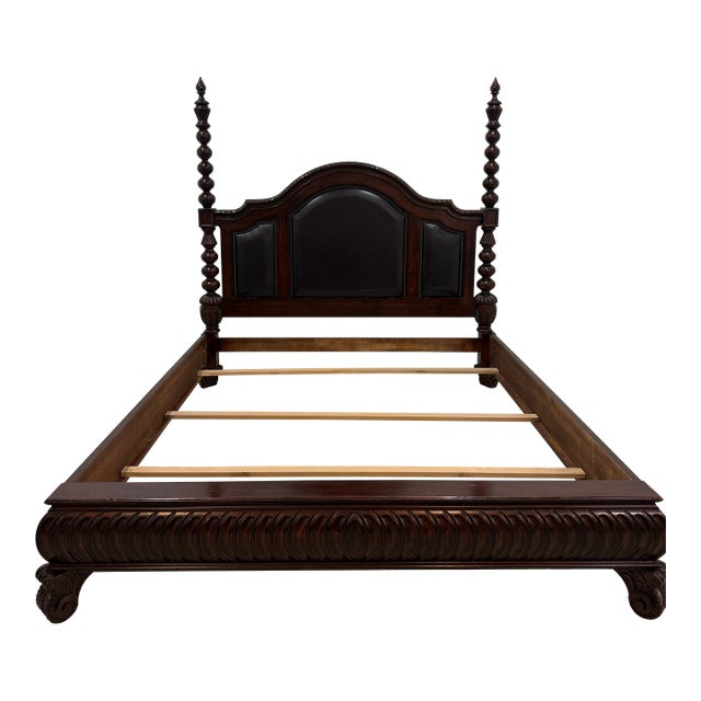 Attributed to Lane Home Furniture National Geographic Collection King Size Bed For Sale