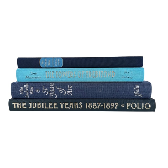 Blue Books, Folio Society - Set 4 For Sale