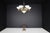 Sculptural Italian Chandelier in Brass & Opaline Glass, 1970s For Sale - Image 4 of 16