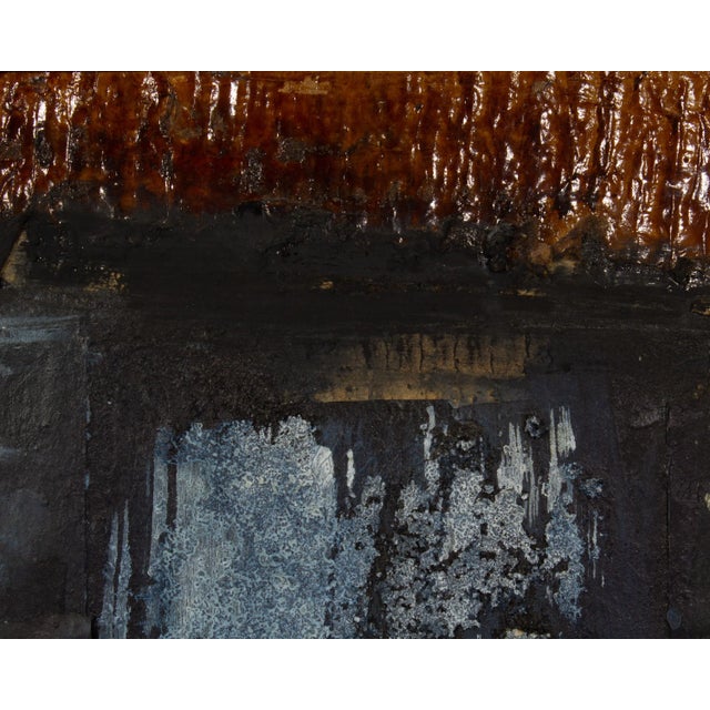 Signed 2005 “Asuka 18” Mixed Media Collage by Artist Juliet Holland For Sale - Image 4 of 8