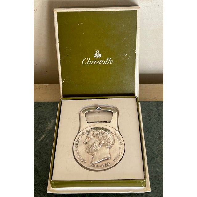 Christofle Christofle Bottle Opener, Original Box, French, C. 1975 For Sale - Image 4 of 10