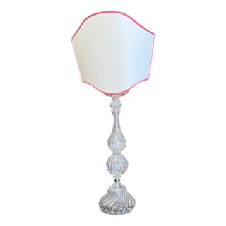 Clear Murano Glass Floor Lamp by Antonio Seguso, 1980s For Sale