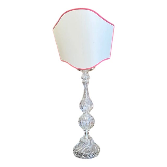 Clear Murano Glass Floor Lamp by Antonio Seguso, 1980s For Sale