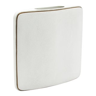 Shagreen Vase With Brass Details by R&y Augousti For Sale