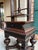 Late 19th Century Antique English Book Press Table Renaissance Carved Oak Ebonized Cabinet C1880 For Sale - Image 5 of 18