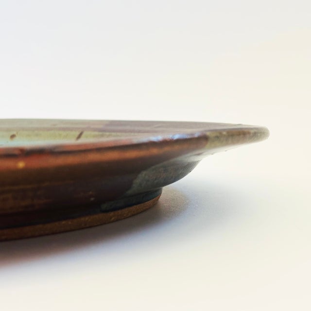 Bill Creitz Studio Pottery Large Plate For Sale - Image 9 of 12