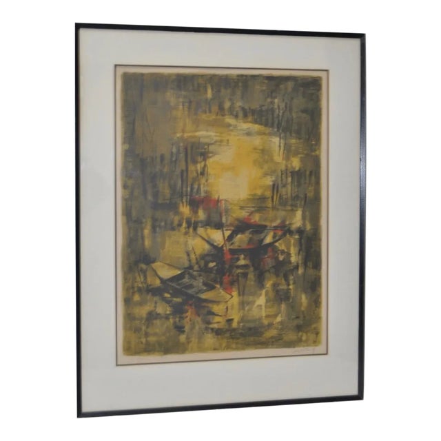 Lebadang (1992-2015, Vietnam) Pencil Signed Lithograph c.1960s For Sale