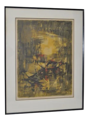 Lebadang (1992-2015, Vietnam) Pencil Signed Lithograph c.1960s
