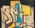 Abstract Cubist Abstract Composition, Marker & Graphite on Paper, Signed J. Forneris For Sale - Image 3 of 6