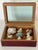 Contemporary Large Sea Shells Specimens in Mahogany Box For Sale - Image 3 of 5