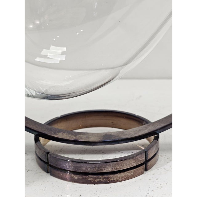 Art Deco French Silver Plated Decanter from Christofle Fidelio, 1930s For Sale - Image 4 of 11