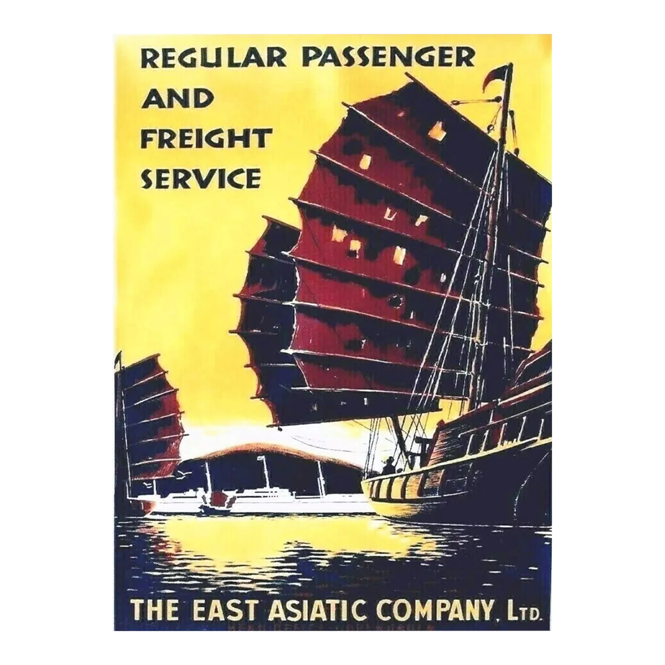 SGTM PAQUEBOT Rf52 - POSTER HQ 50x70cm d'une AFFICHE VINTAGE