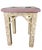 2000 - 2009 Vintage Hand-Painted Neoclassical Style Inset Glass Top Side Table For Sale - Image 5 of 8