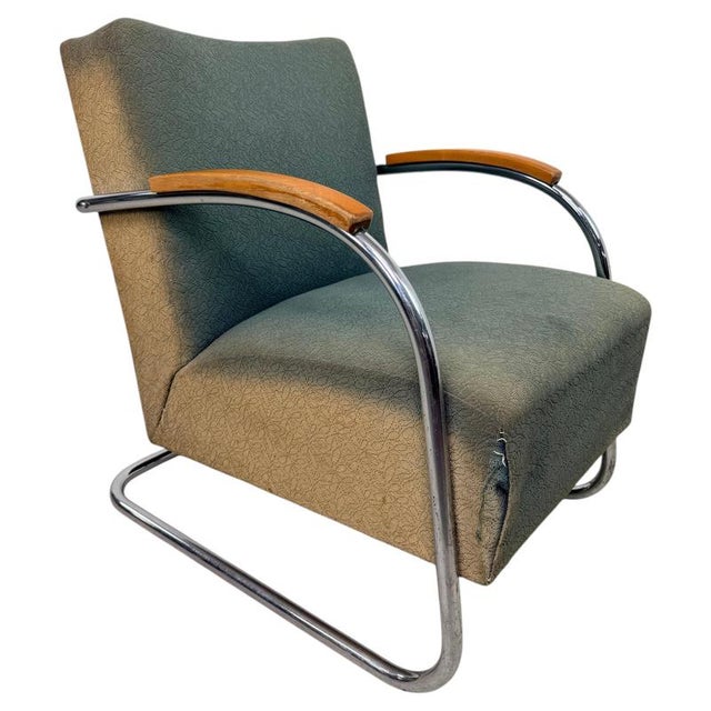 Bauhaus Model FN21 Famos Cantilever Armchair by Anton Lorenz for Mücke, 1970s For Sale - Image 8 of 8