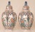 1940s Delft Vases Tall Covered Jars Dutch Delftware Tinglazed Pottery Polychrome Chinoiserie a Pair For Sale - Image 5 of 11