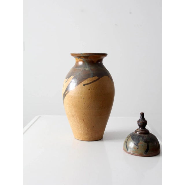 Vintage Studio Pottery Vase For Sale - Image 4 of 13