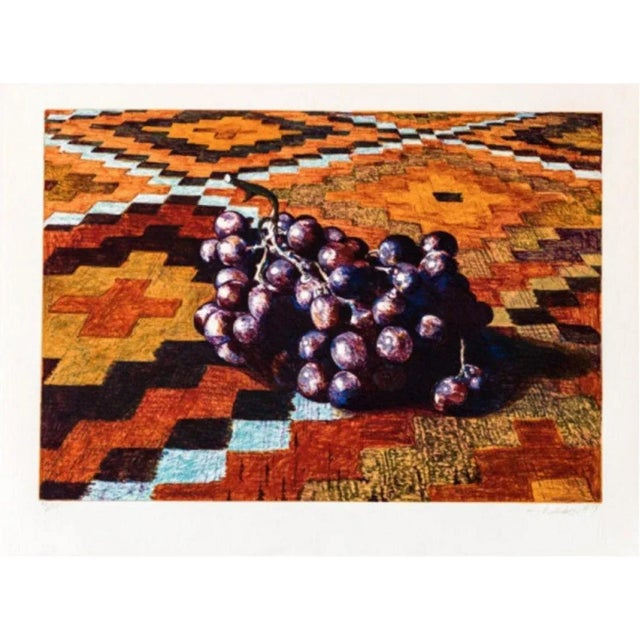 Artist: Lowell Nesbitt Title: Grapes Year: 1977 Dimensions: 31 in. by 24 in. Edition: From the limited edition of 175...