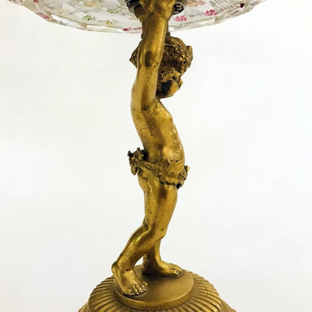 Gilded Bronze and Cut and Colored Crystal Stands, Austria, Late 19th Century, Set of 2 For Sale - Image 6 of 12