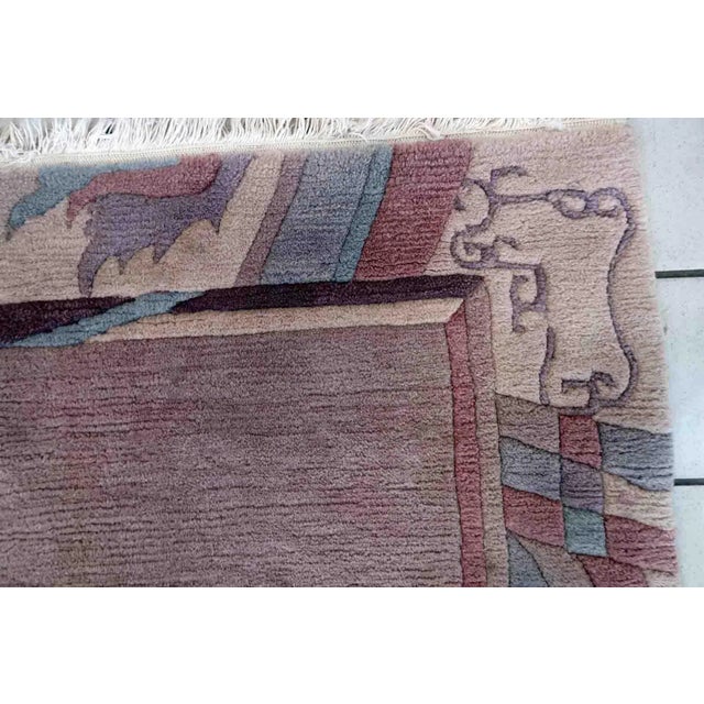1960s Handmade Vintage Tibetan Khaden Rug For Sale - Image 4 of 12