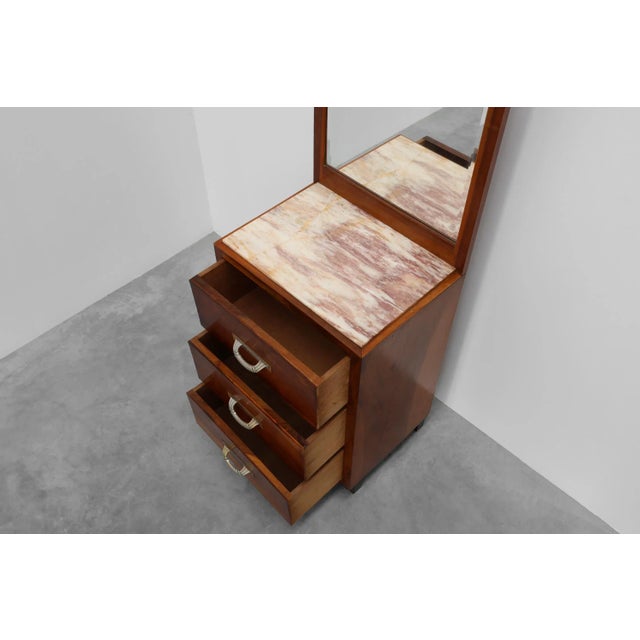 French Art Deco Dressing Table with Mirror, 1920s For Sale - Image 6 of 15