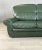 Animal Skin Vintage Dutch Green Leather Sofas – A Pair For Sale - Image 7 of 7