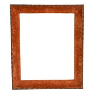 Fabric Covered Picture Frame, 1890s For Sale