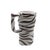 Pop Art Bella Casa by Ganz Eclectic 80s Style Zebra Print Mug For Sale - Image 3 of 7