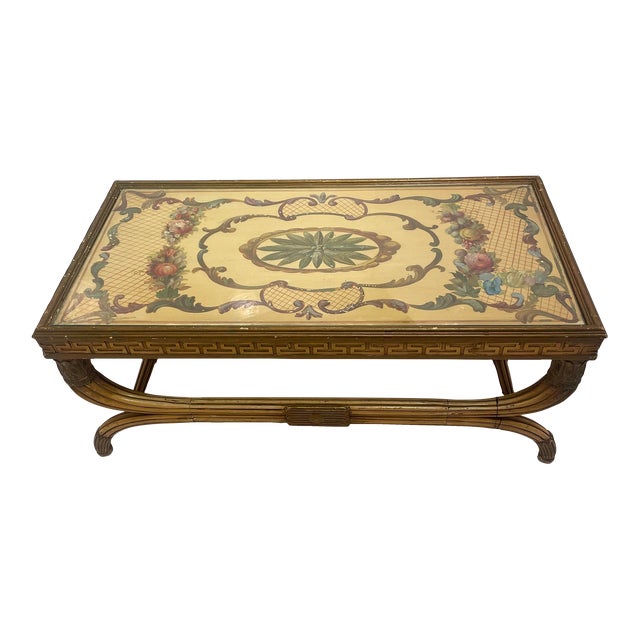 Antique Mid 20th Century Italian Neoclassical Style Coffee Table | Chairish