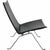 Poul kjærholm pk22 lounge chair in original black leather from e. Kold christensen. The chair is from the 1970s and...