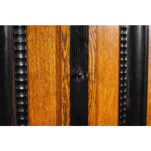 Baroque-Style Linen Cabinet in Oak For Sale - Image 15 of 18