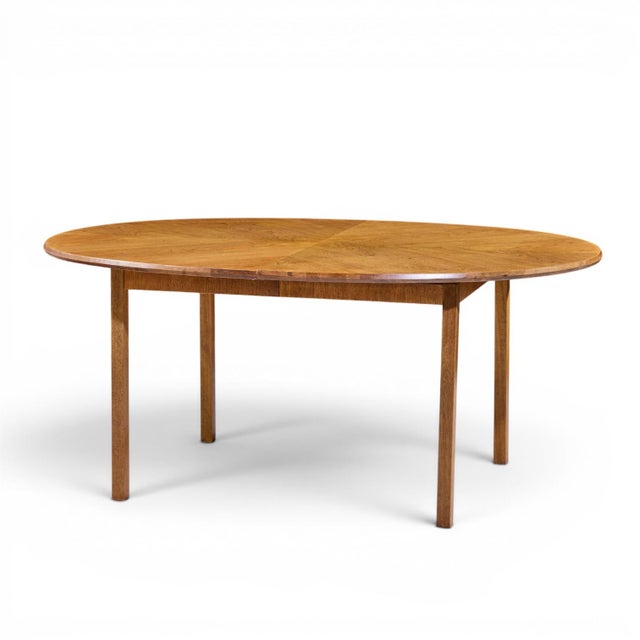 Brown Jack Cartwright for Founders Style Mid Century Oak Expanding Dining Table With 2 Leaves For Sale - Image 8 of 13