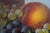 Antique Carducius Ream Peach Grapes Flowers Still Life Oil Painting on Board 15" For Sale - Image 10 of 12