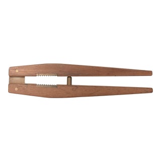 1950s Modernism Poul Knudsen Teak With Brass Nutcracker, Denmark For Sale