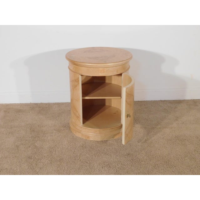 1990s Ca. 1990s Henredon Charles X Collection Round End Bedside Chest Table Nightstand For Sale - Image 5 of 9