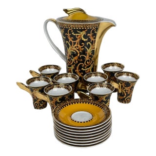 A Versace for Rosenthal Porcelain Coffee Set For Sale