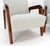 Pair New Linen Upholstery Heavy Solid Maple Frames American Lounge Chairs Mint! For Sale - Image 10 of 14