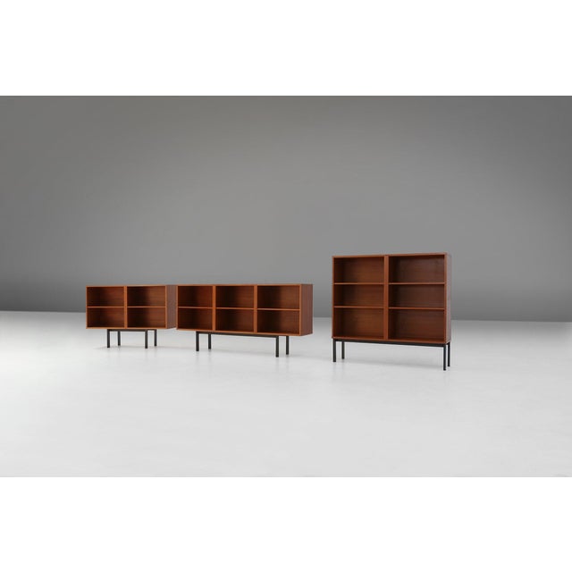 Mid-Century Modern Mid‑century Teak Cabinets, Belgium, 1960s, Set of 3 For Sale - Image 3 of 18