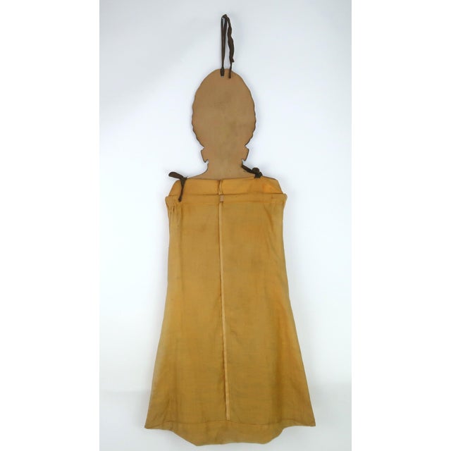 Black Don Shasteen Studios Hand Painted Art Deco 'Laundress' Hanging Bag, 1920's For Sale - Image 8 of 12