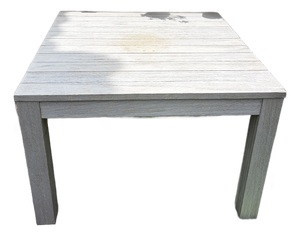Rh Belvedere Teak Grey Square Dining Table