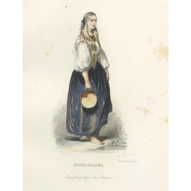 Russian Traditional Costumes and Trades, 1850, Engraving For Sale - Image 14 of 15