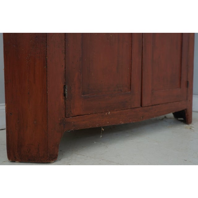 Antique Mid 19th Century Primitive Corner Cabinet For Sale - Image 14 of 18