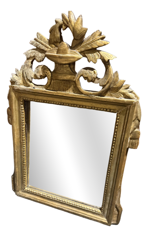 Antique Louis XVI Wooden Mirror