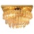 Murano Glass Flush Mount Ceiling Lamp by Venini for Isa For Sale