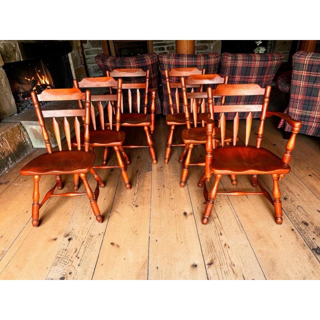 From the famous designer Herman Devries - Brandywine Manor Collection” A very well preserved full set of 6 dining table...