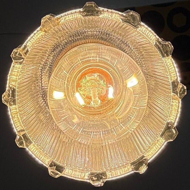 Mid-Century Modern Textured Glass Pendant Lights, 1960s, Set of 2 For Sale - Image 9 of 17